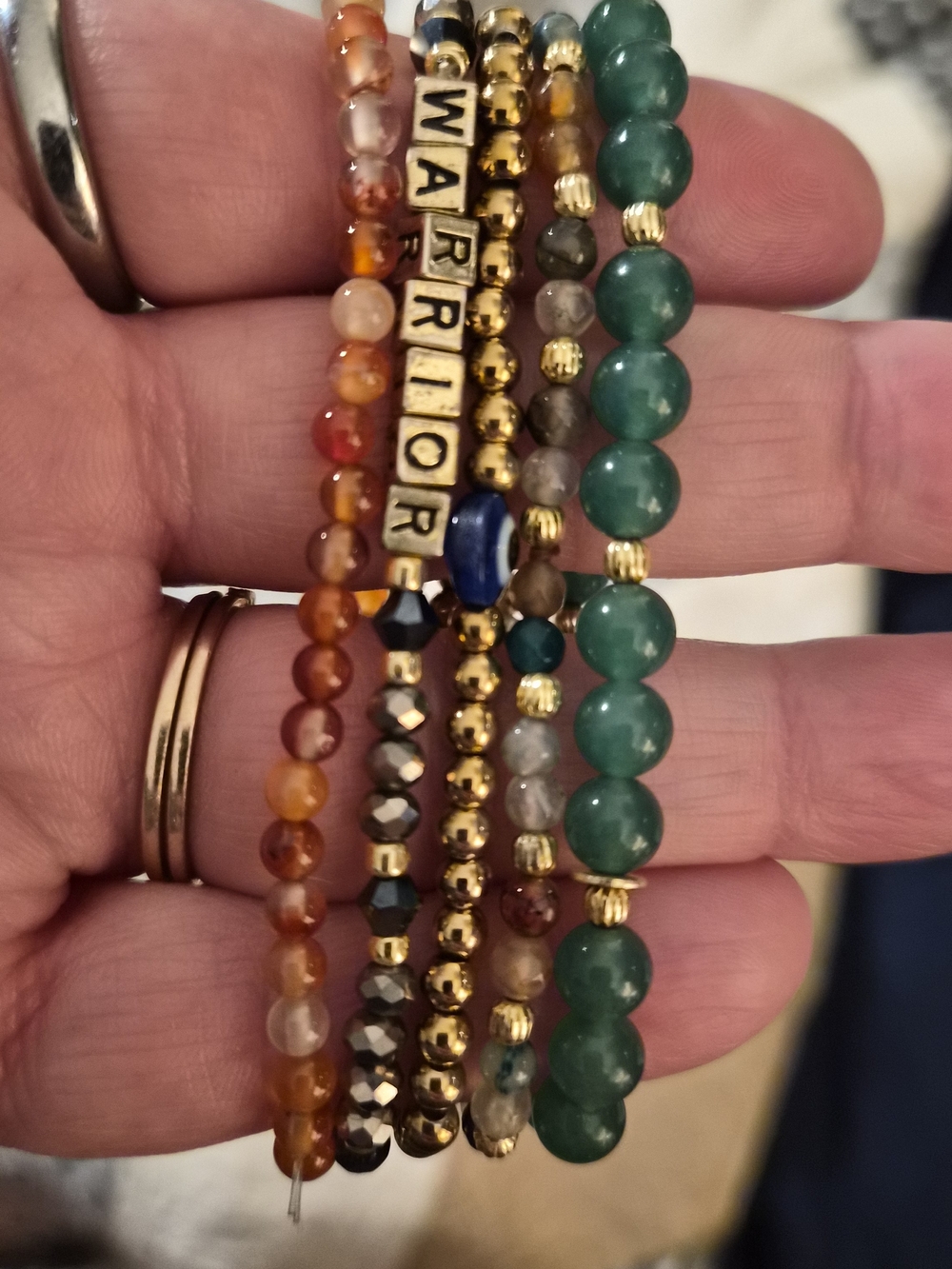 Bundle Of Stretchy Gem Bracelets - Picture 1 of 6